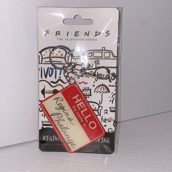 Friends Hello My Name Is Regina Phalange Keyring Television Series NWT - Picture 3 of 7